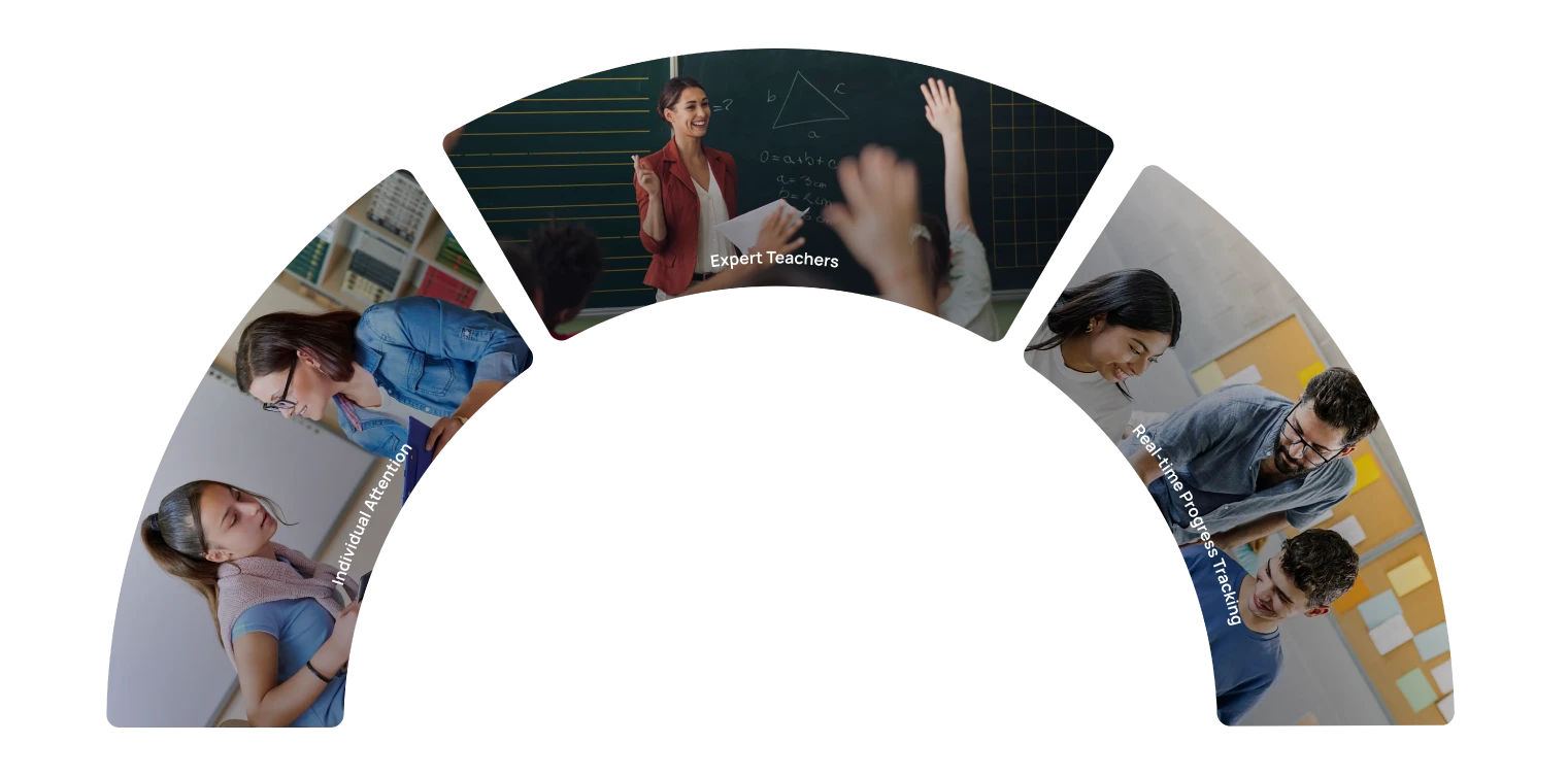 Decorative arc background for Why Catalyst section