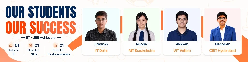 Catalyst Classes Students Achieving Admissions to Top Engineering Colleges Student achievers from Catalyst Classes Hyderabad admitted to IIT Delhi, NIT Kurukshetra, VIT Vellore, and CBIT Hyderabad after engineering entrance preparation.
