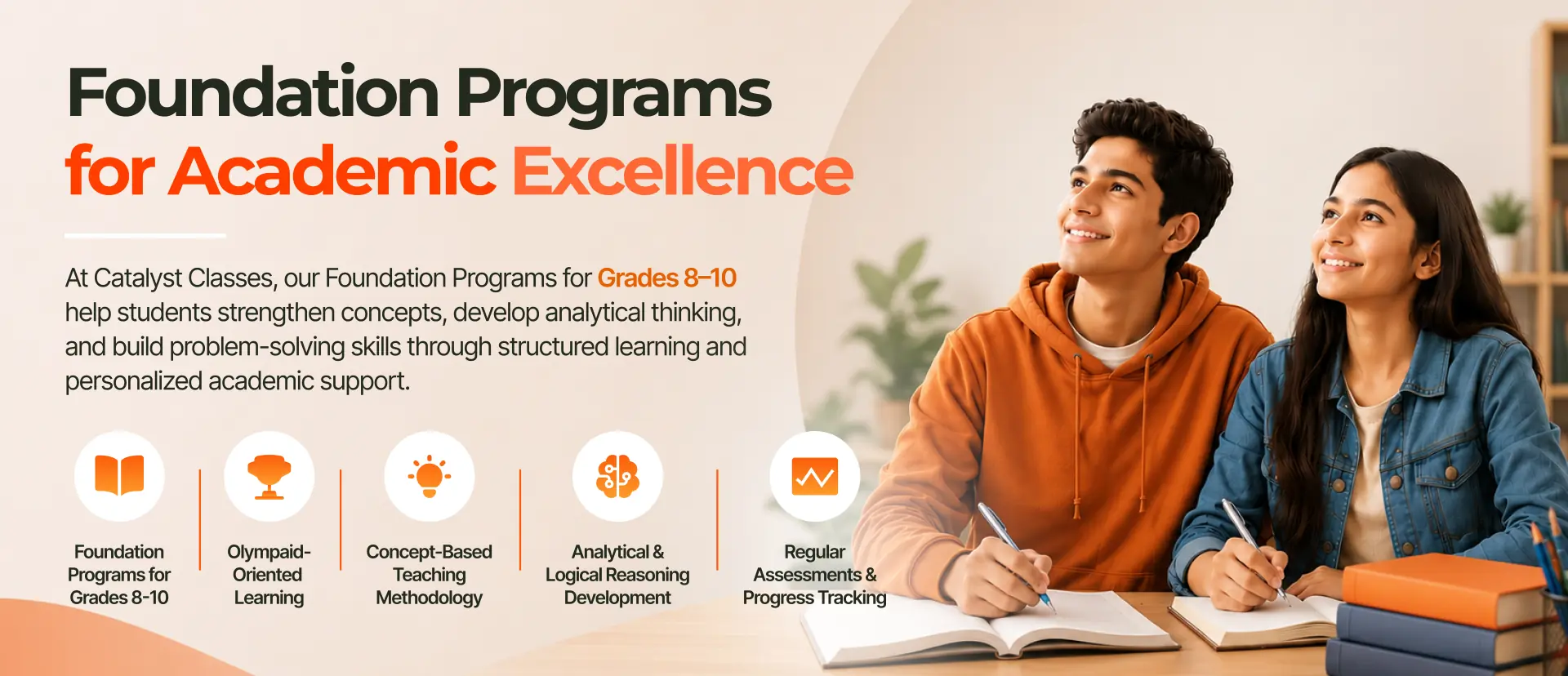 Foundation programs for academic excellence — Grades 8–10 at Catalyst Classes