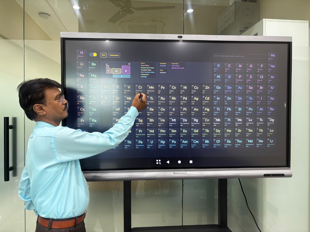 Digital learning and assessment using interactive board at Catalyst Classes